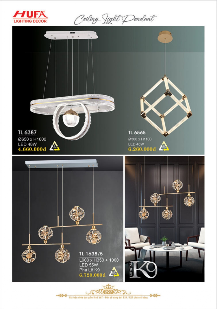 Bảng giá đèn trang trí HUFA